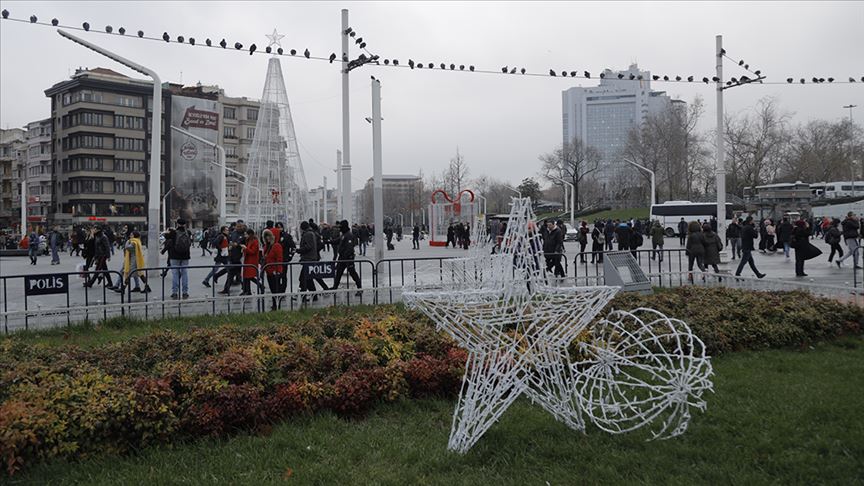 A machine gun attack on a Turkish security patrol in central Istanbul