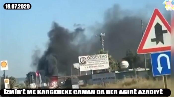 Kurdish groups take responsibility of three new arson and sabotage attacks in the city Izmir of Turkey (Video)